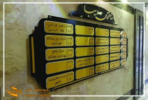 تابلو راهنمای طبقات